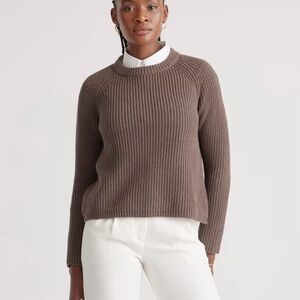 Quince 100% Organic Cotton Fisherman Crew Sweater
